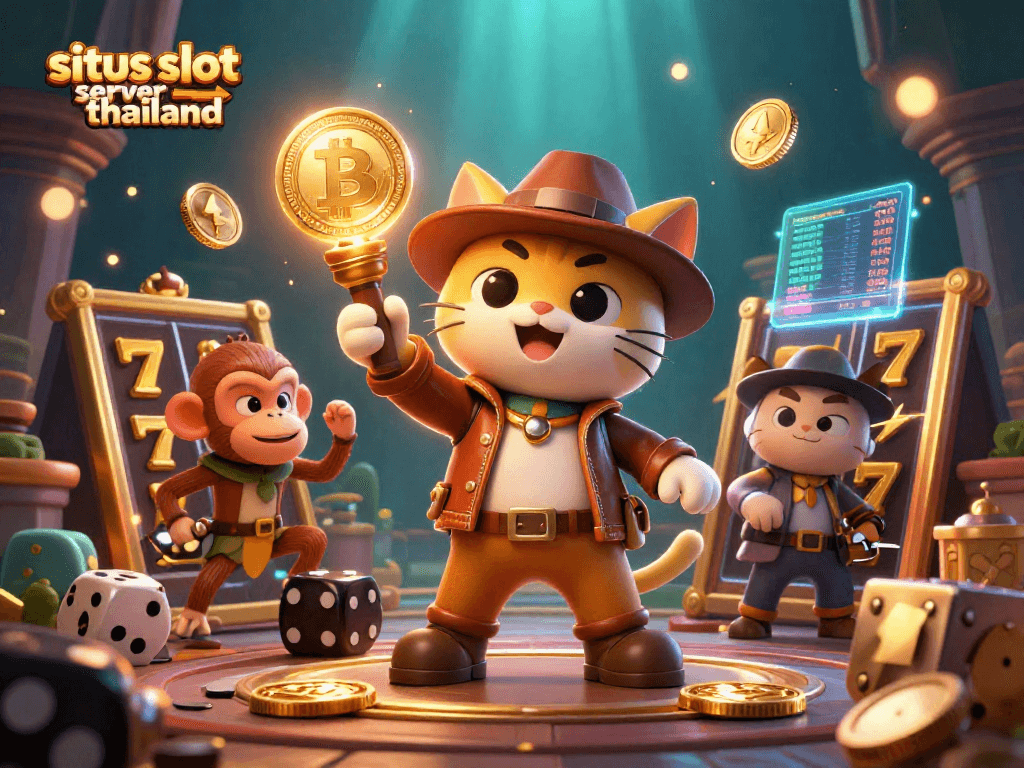 Experience thrilling adventures with situs slot server thailand amid glowing coins and casino artifacts.