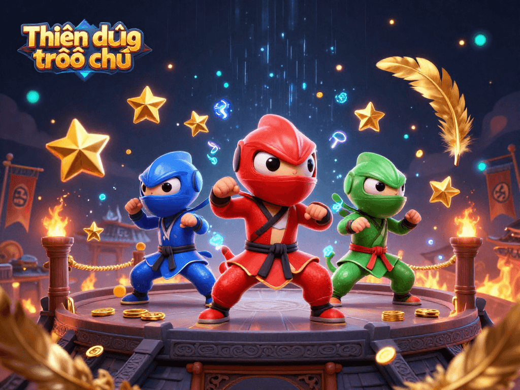 Engage in thrilling action at Thiên đường trò chơi with chameleons in a vibrant casino-themed battle.