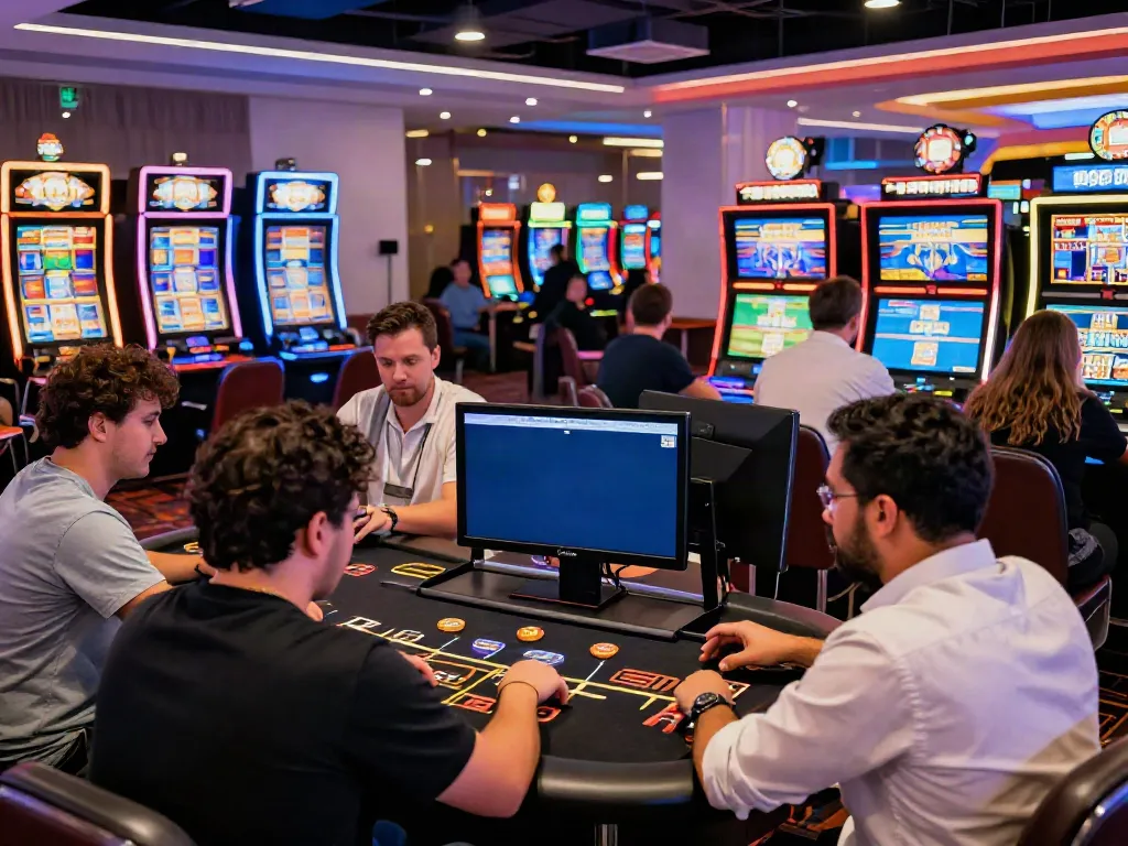 Players enjoying various games at C168 online casino, showcasing excitement and engagement.