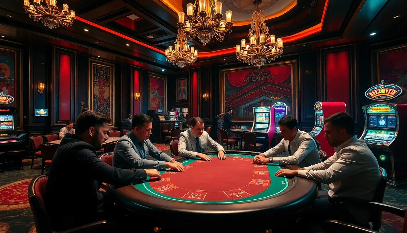 This dynamic casino scene with a poker table and roulette wheel emphasizes engagement at https://www.eejl33.com/.