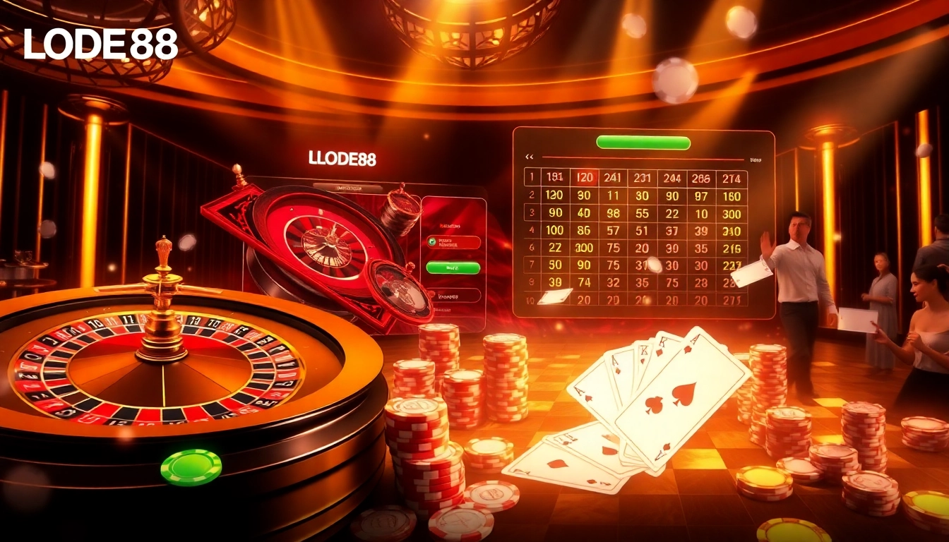 Experience high payouts at lode88 with vibrant casino elements and winning lottery tickets.