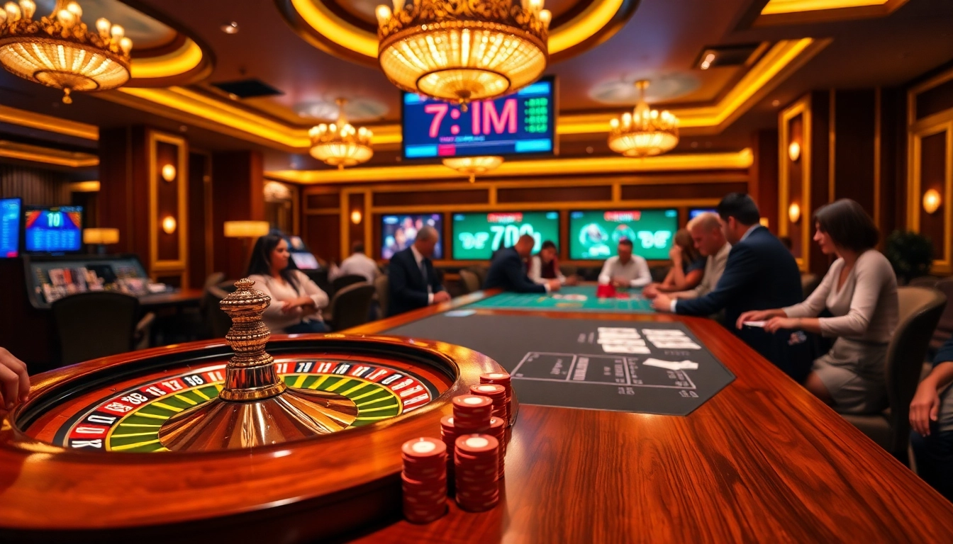 Experience high-stakes gambling with the 7M betting odds at a luxurious casino.