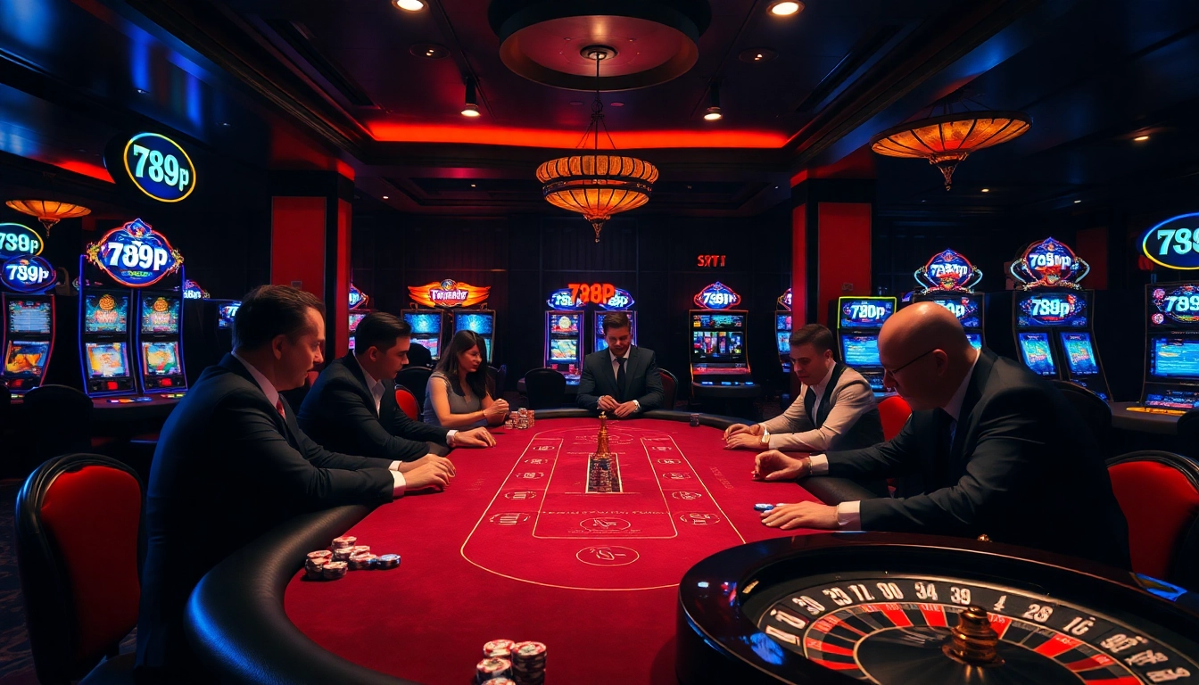 Experience high-stakes gaming at 789p with luxurious casino elements and excitement.