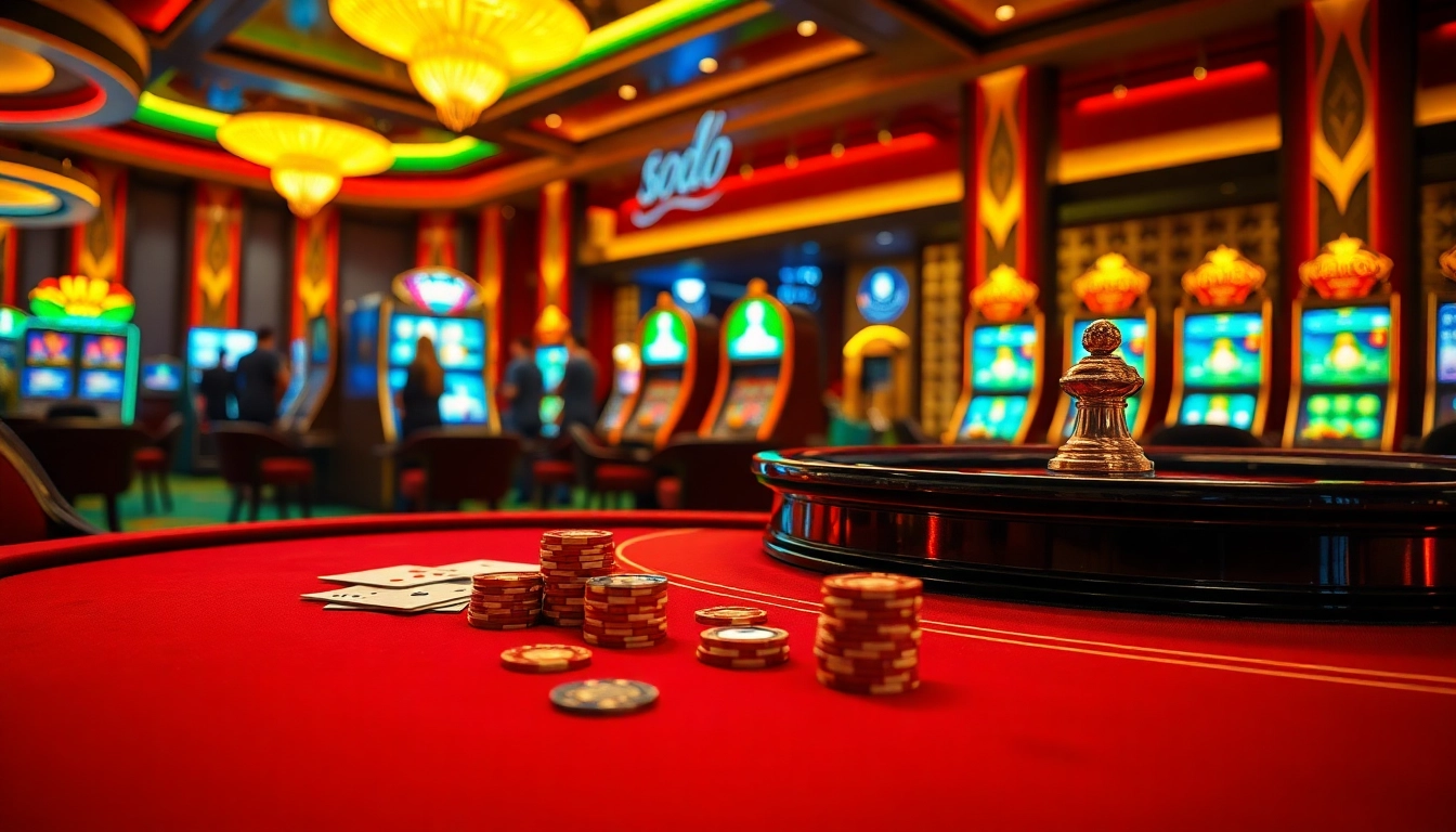 SODO Casino enthusiasts winning at poker while enjoying a luxurious gaming experience.