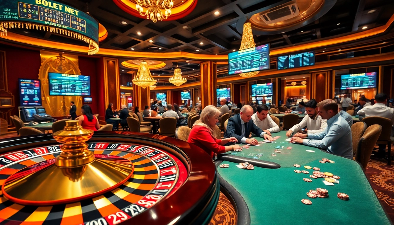 Experience thrilling gaming action at a professional casino highlighting debet net betting options.