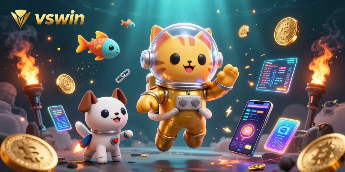 Engage in exciting gambling with vswin featuring a space cat and thrilling elements.