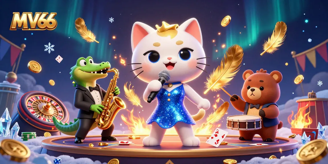 Experience the excitement of MV66's live casino with captivating characters and dynamic gaming elements.