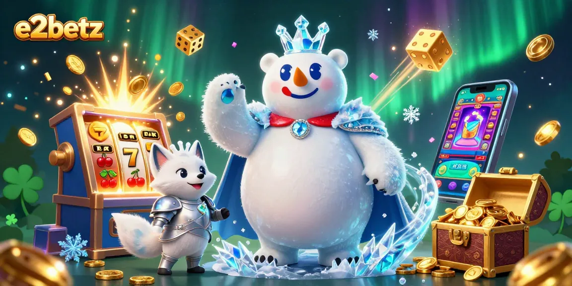 Experience the thrill of gaming with e2betz as a polar bear king and snow fox conquer the jackpot!