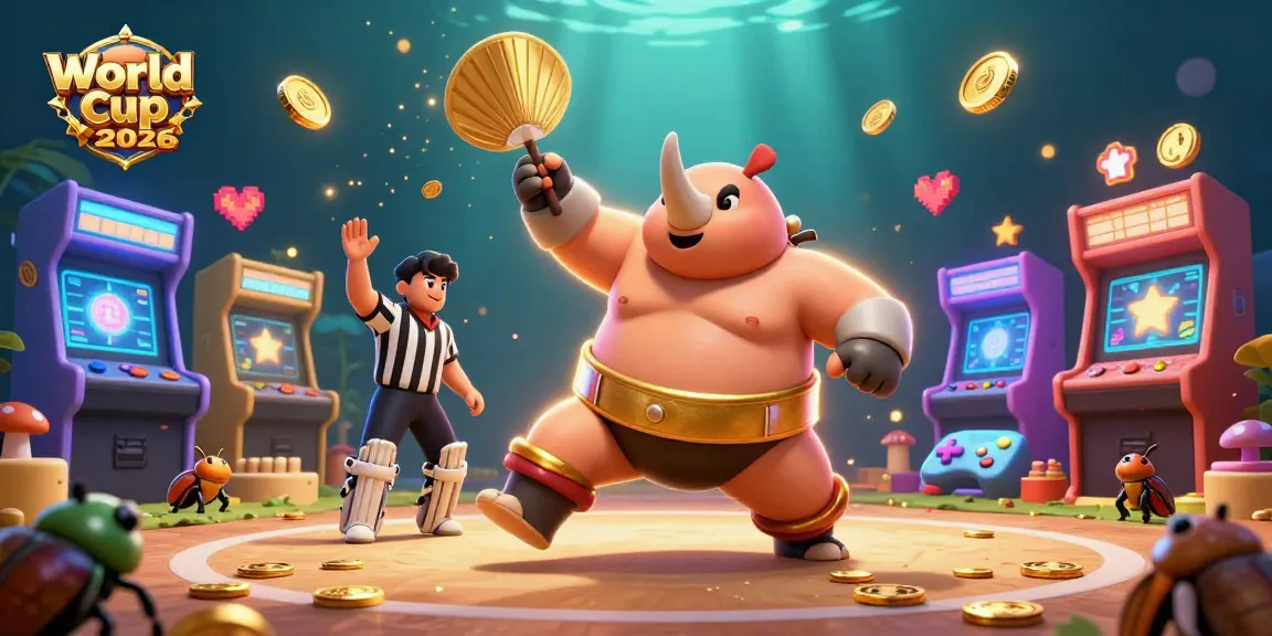 Experience a thrilling World Cup 2026 showdown with vibrant casino elements and beetle champions.