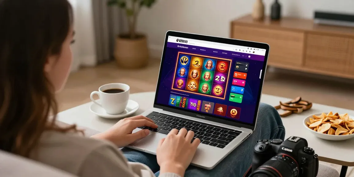 Experience the best casinos for credit cards with a cozy home gaming setup featuring vibrant online slots and easy payment options.