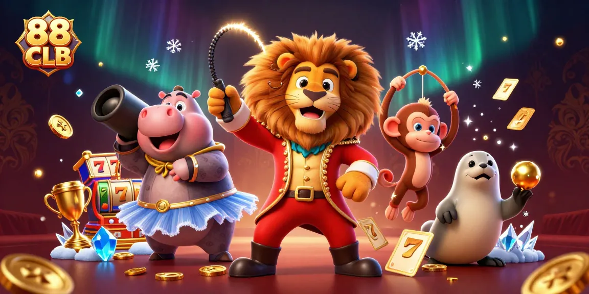 Experience excitement at 88 CLB with a vibrant casino scene featuring dynamic characters and game elements.