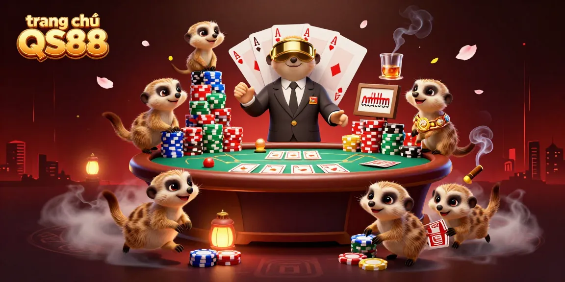Experience the excitement of trang chủ QS88 with charming meerkats in dynamic casino action.