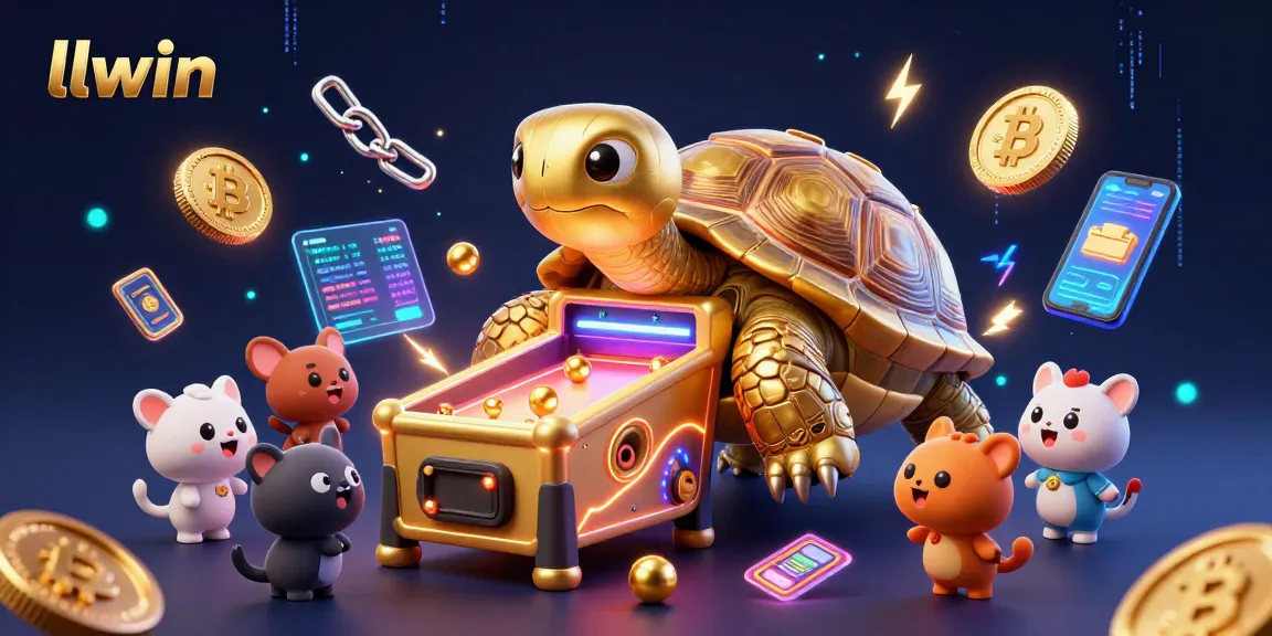 Join the excitement with llwin's 3D casino adventure, featuring a unique pinball tortoise!